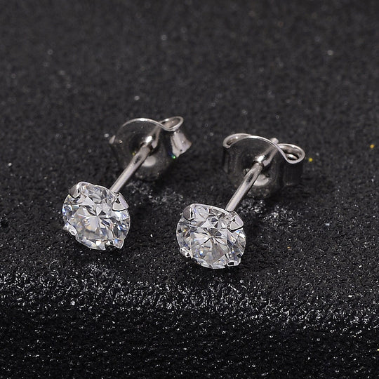 D'Joy Moissanit Ohrringe 925 Silber vergoldet ca. 0.88 ct