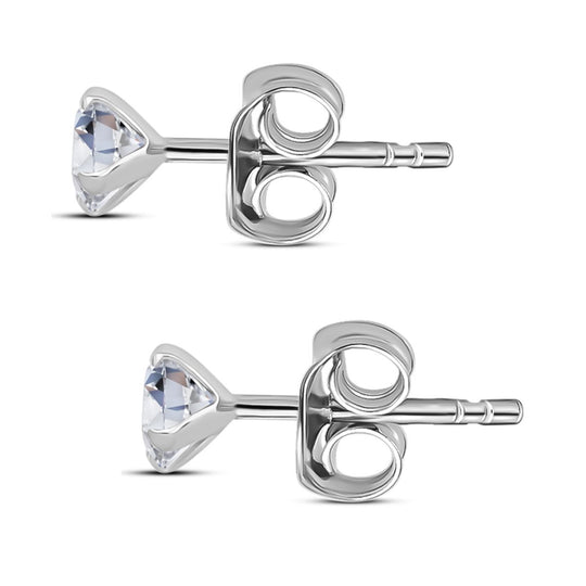 D'Joy Moissanit Ohrringe 925 Silber vergoldet ca. 0.88 ct