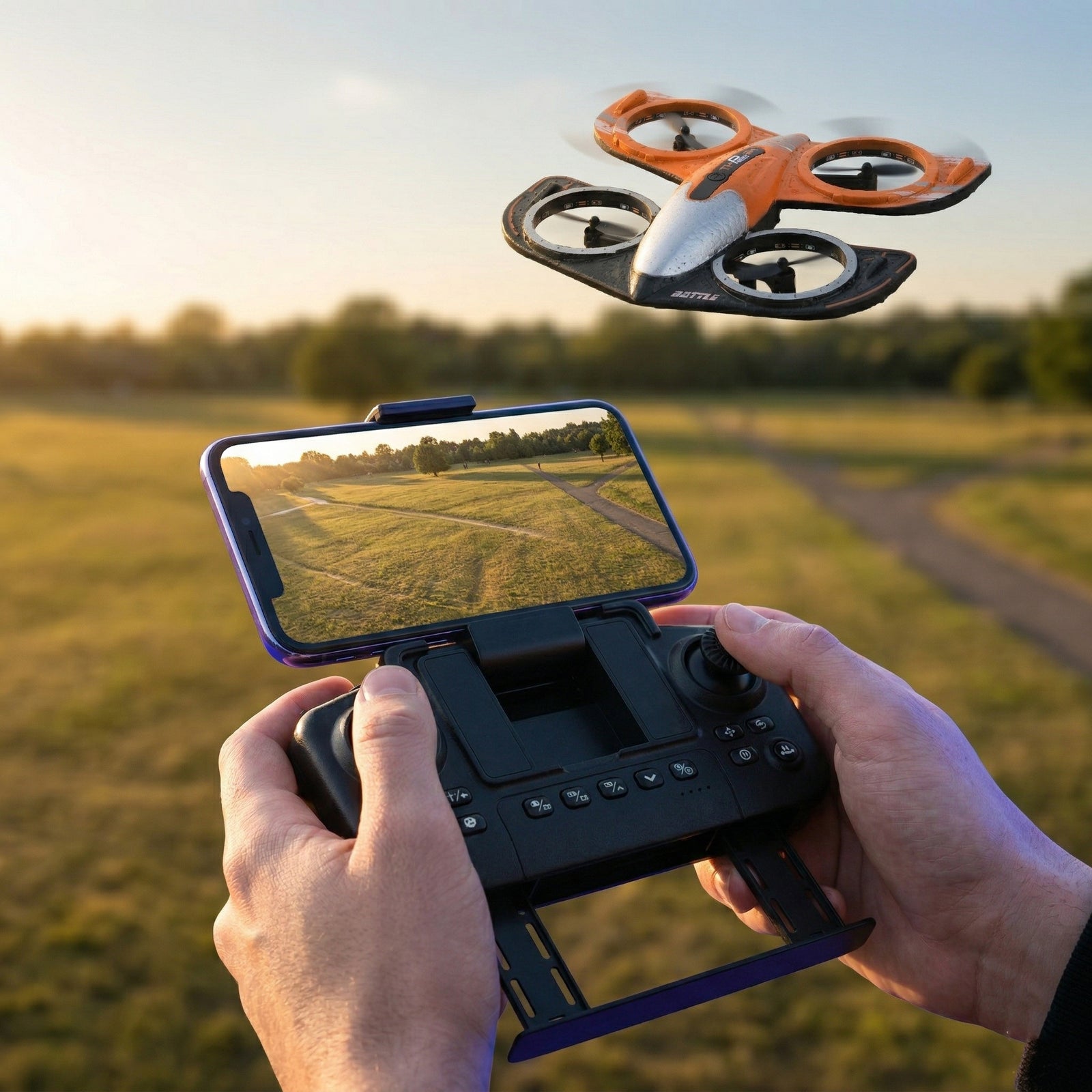 Mini-Drohne mit 360 grad-Flugmanövern, Höhenhaltefunktion, Ein-Tasten-Start und -Landung, Geschwindigkeitsregelung, langer Flugzeit und Fernbedienung