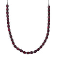 D'Joy AA Natürlicher Rhodolith Granat Halskette ca. 45 cm 925 Silber rhodiniert ca. 31,68 ct.