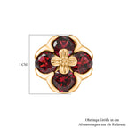D'Joy AA Natürlicher Rhodolith Granat Ohrringe 925 Silber 750 Gelb Vergoldet ca. 2.30 ct