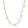 EVER TRUE Moissanit Halskette ca. 50 cm Nickelfreies Messing, goldfarben, ca. 0,91 ct.