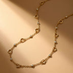 EVER TRUE Moissanit Halskette ca. 50 cm Nickelfreies Messing, goldfarben, ca. 0,91 ct.