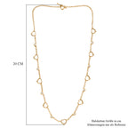 EVER TRUE Moissanit Halskette ca. 50 cm Nickelfreies Messing, goldfarben, ca. 0,91 ct.