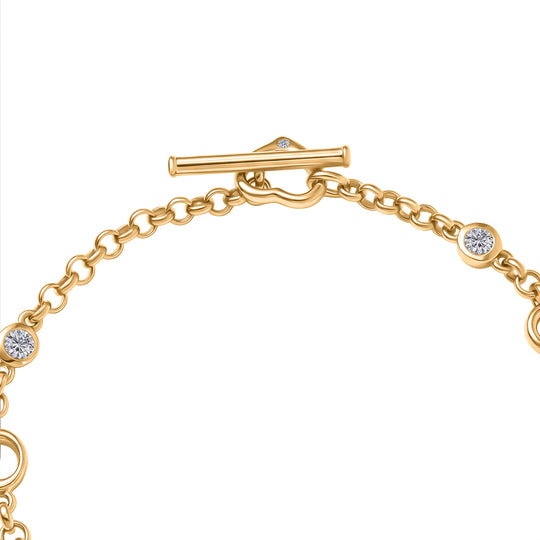EVER TRUE Moissanit Armband ca. 19 cm Nickelfreies Messing ca. 0.67 ct