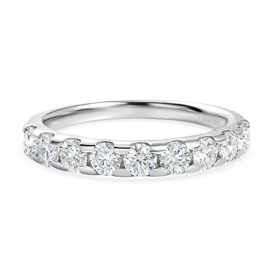 D'Joy Moissanit Ring 925 Silber platiniert (Größe 23.00) ca. 0,93 ct