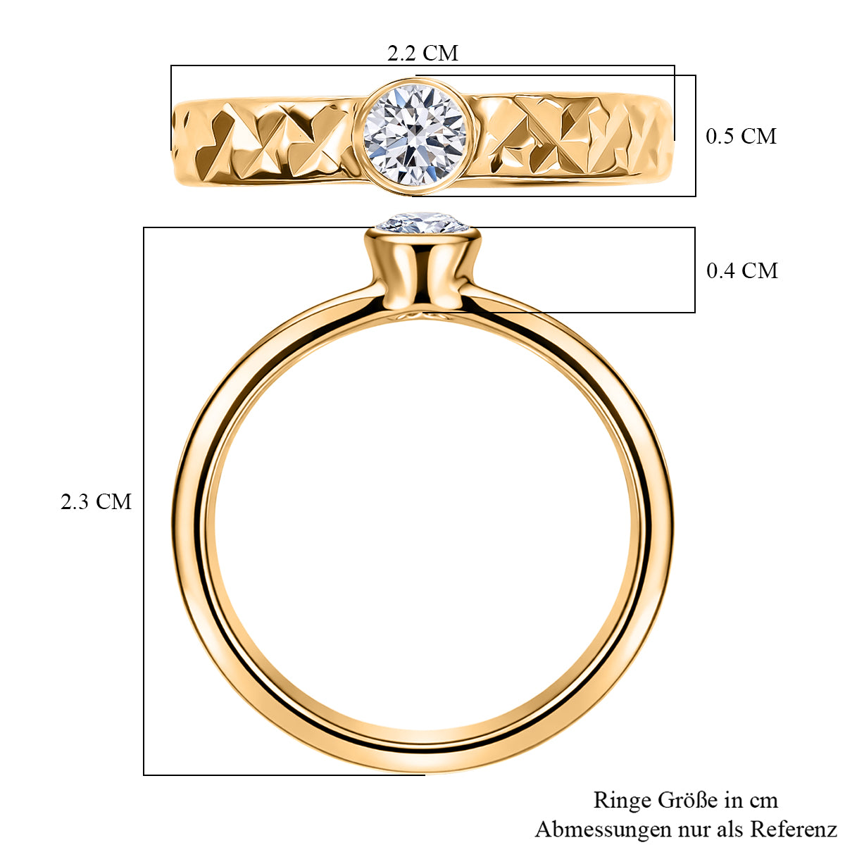 750 Gelbgold Vermeil