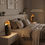 5IN1 Natural Sound + Bluetooth Speaker +Night light +Human sensor and Remote Control Specification 1.Speaker Output: 15W, 66MM 2.Battery: 2400mAh LI-ion Battery, 3.7V 3.Bluetooth:V5.3 4.Led Lights: 9PCS(Warm) Item size: 110X92X250MM Function 1.Bluetooth