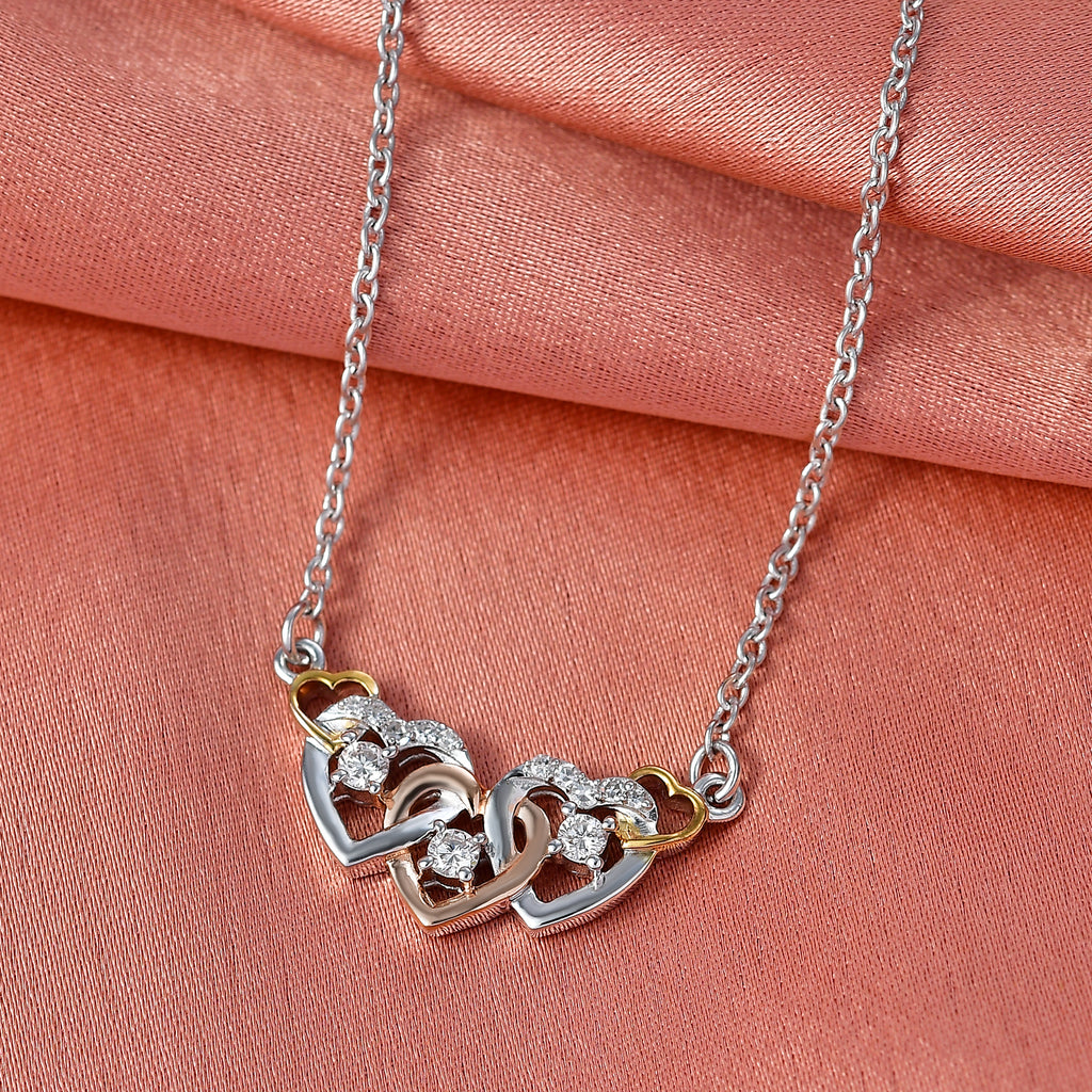 LUXURIANT DIAMOND - Lab Grown Diamant SI-GH Halskette ca. 45 cm 925 Silber ca. 0,25 ct.