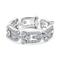 LUXURIANT DIAMOND - Lab Grown Diamant SI-GH SGL zertifiziert Ring 925 Silber rhodiniert (Größe 21.00) ca. 0.50 ct