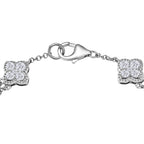 D'Joy Moissanit Armband ca. 19 cm 925 Silber rhodiniert ca. 3,41 ct.