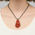 Burmesischer Rote Jadeit Jade Halskette Flexibles  ca. 100.00 ct