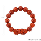 D'Joy Rote Jade Armband Flexibles (ca. 18-19 cm) 925 Silber Vergoldet (10-15 Werktage Lieferzeit) ca. 150.00 ct