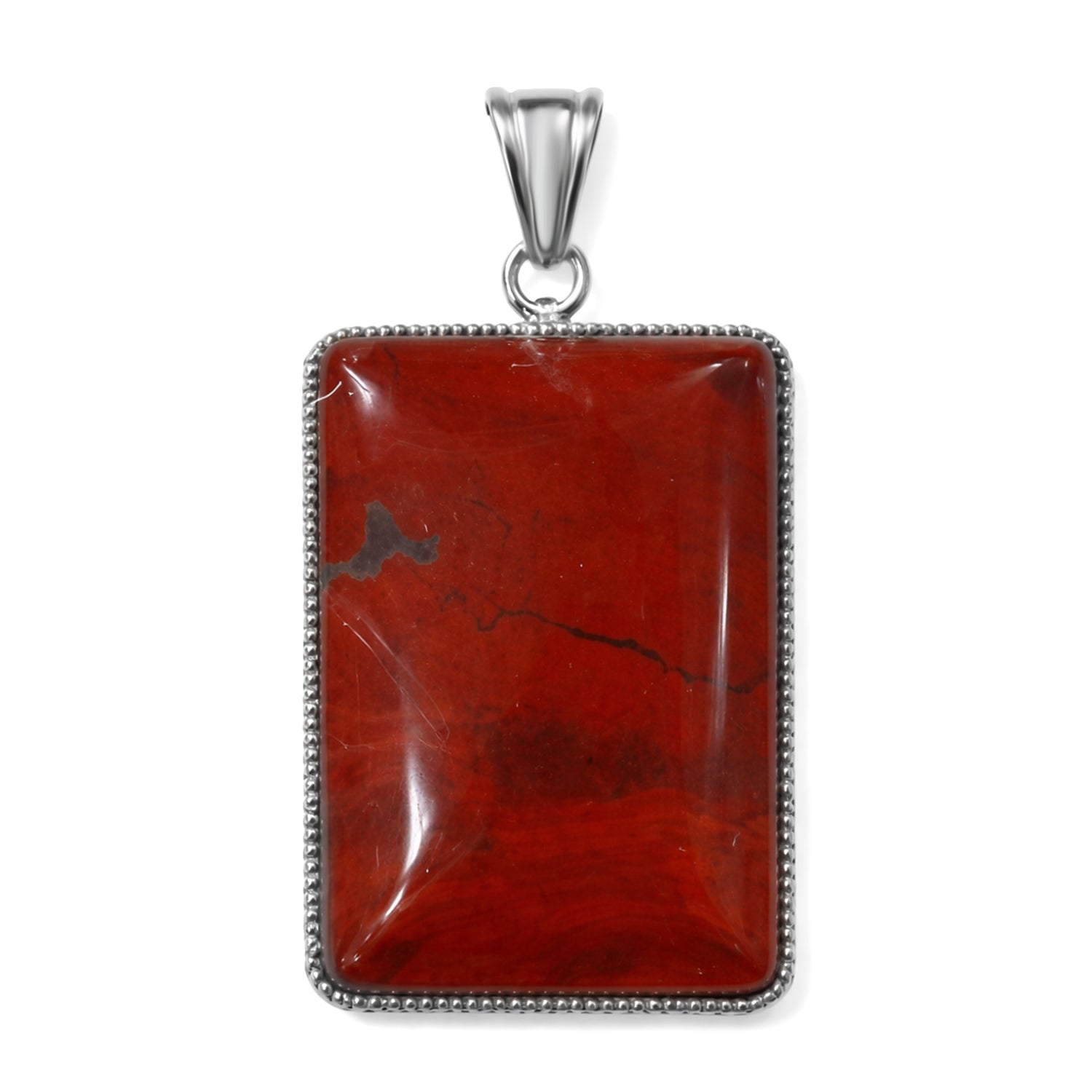 Roter Jaspis Anhänger ca. 60.00 ct