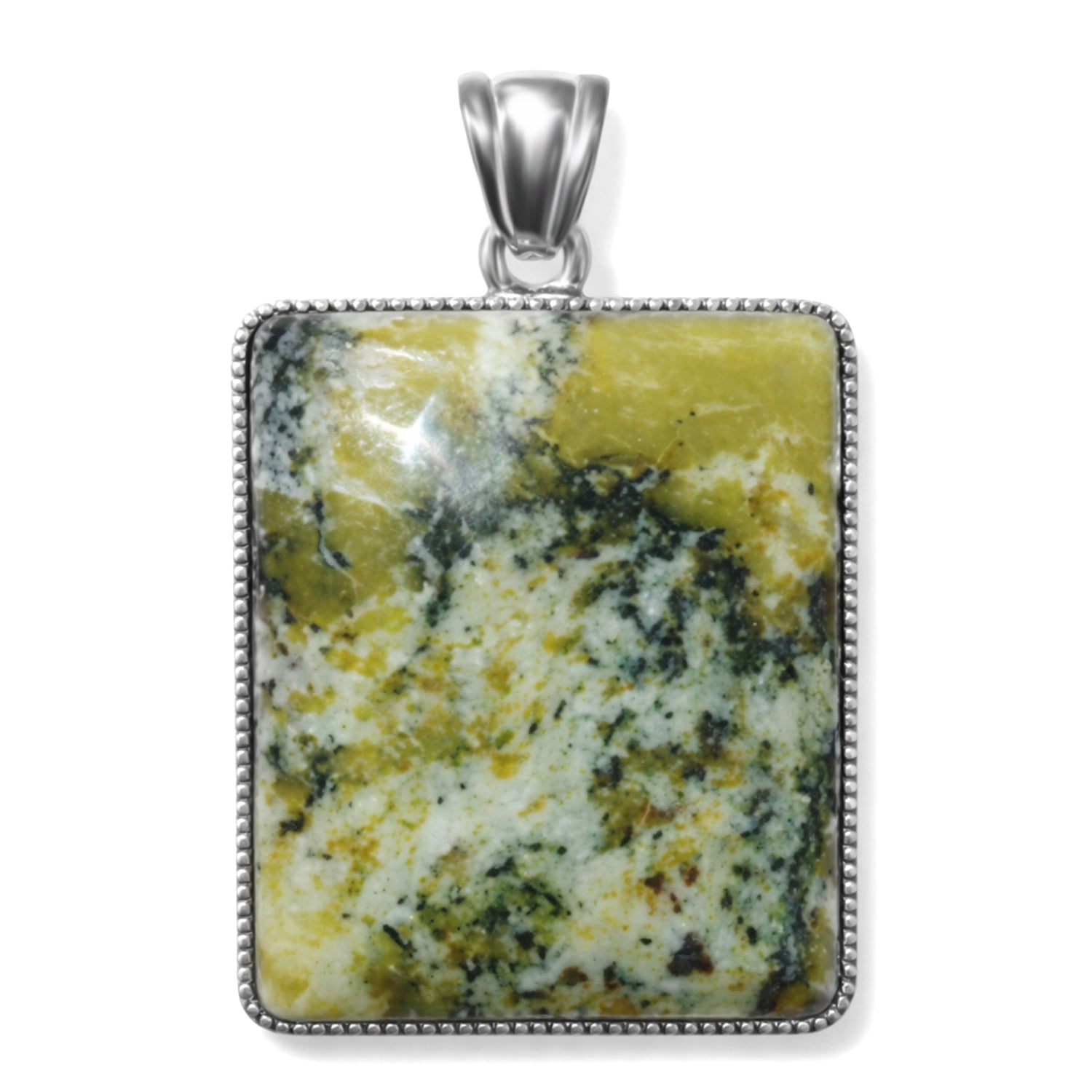 Gelber Türkisjaspis Anhänger ca. 60,00 ct.