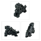 Qi-Lin Figur aus Olmec Jadeit, naturbelassene Schnitzarbeit, ca. 8-9 cm