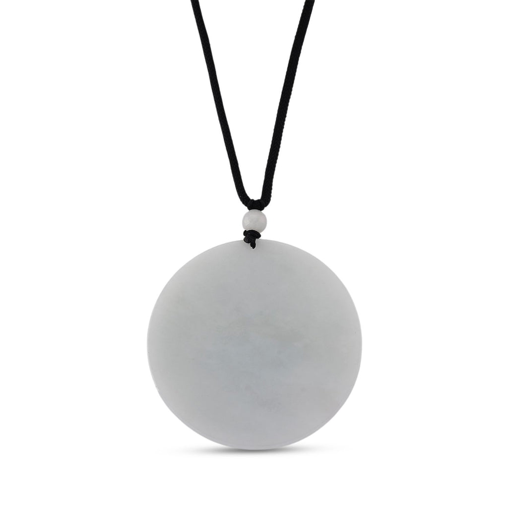EXTREM SELTEN Natürliche Weiße Jade Halskette Flexibles (ca. 70 cm) ca. 130.00 ct