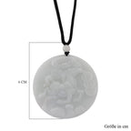EXTREM SELTEN Natürliche Weiße Jade Halskette Flexibles (ca. 70 cm) ca. 130.00 ct