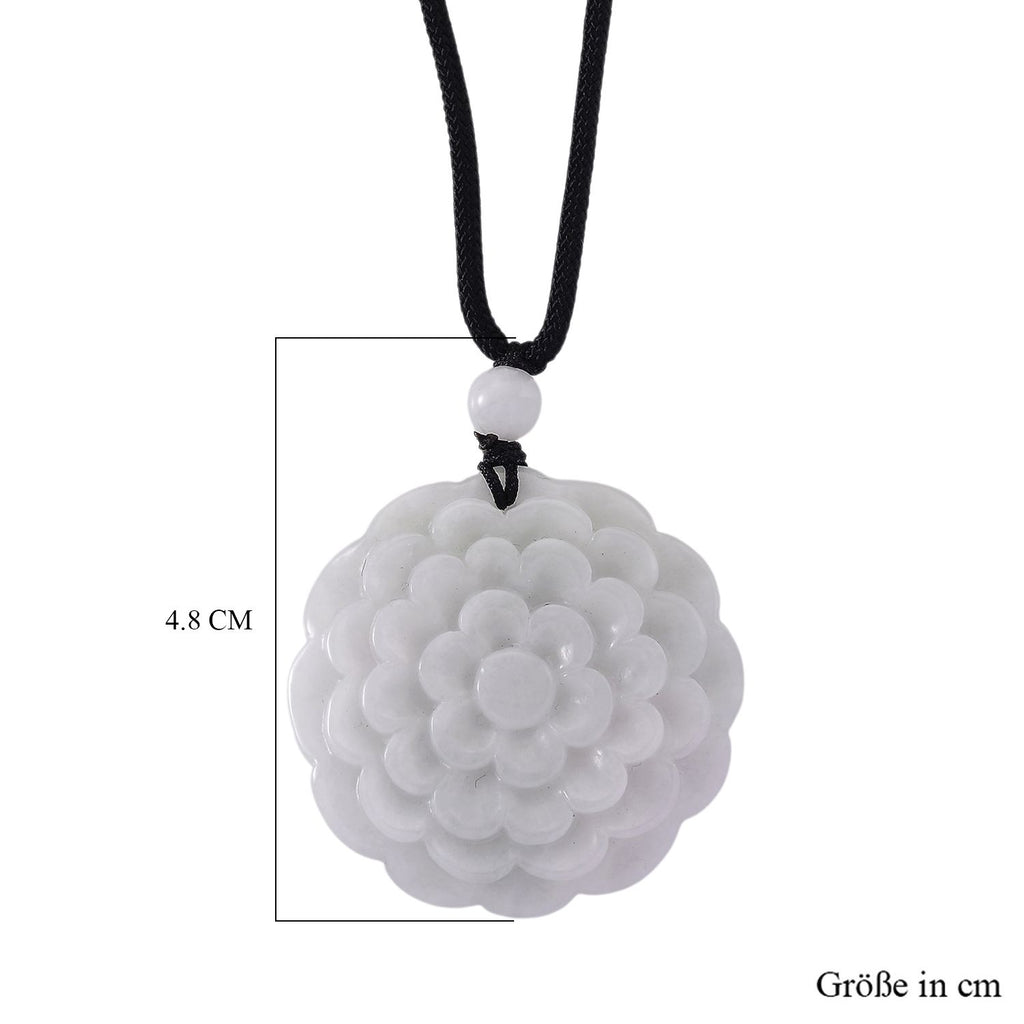 EXTREM SELTEN Natürliche Weiße Jade Halskette, Flexibles (ca. 70 cm) ca. 70.00 ct