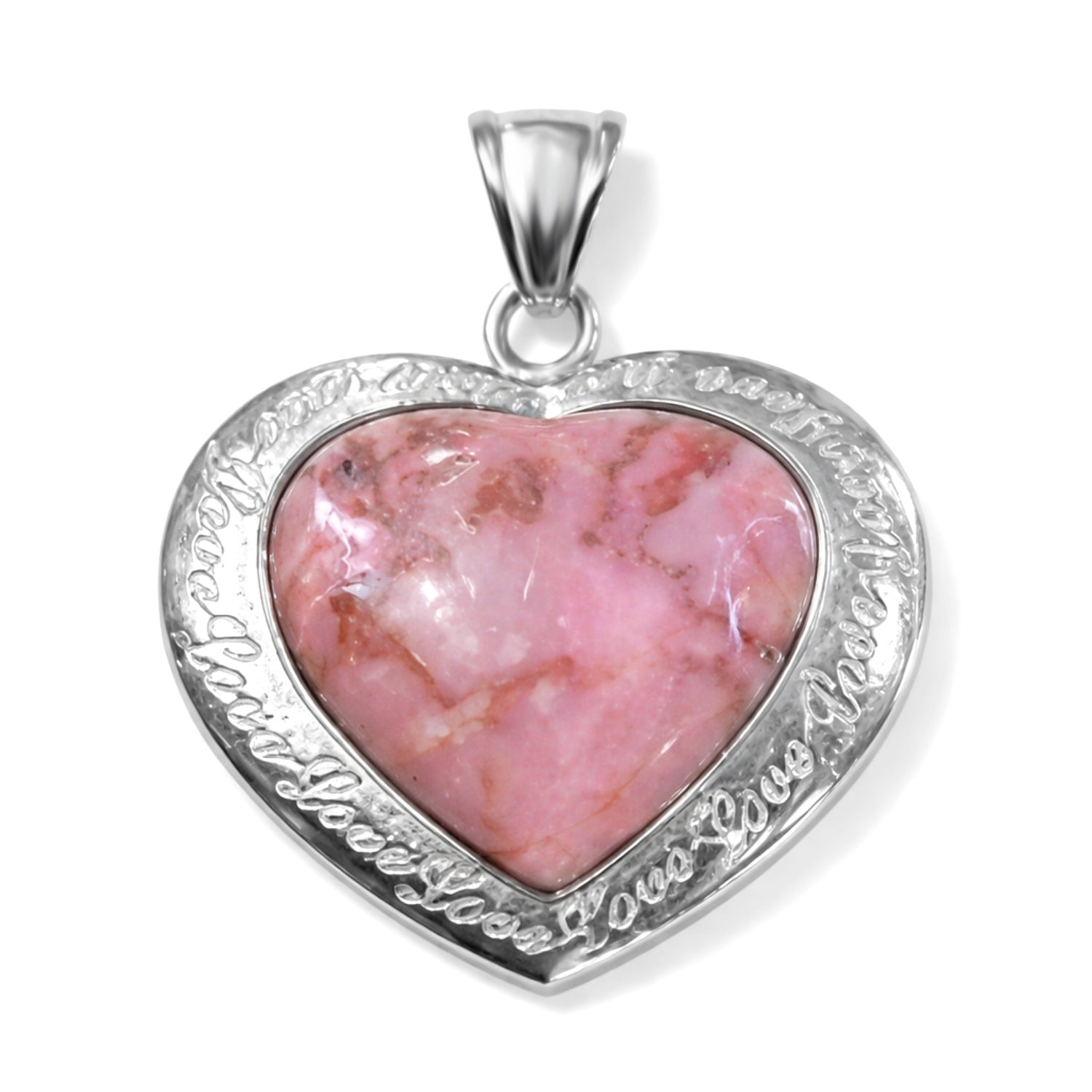 Rosa Turmalin Matrix Anhänger ca. 35.00 ct