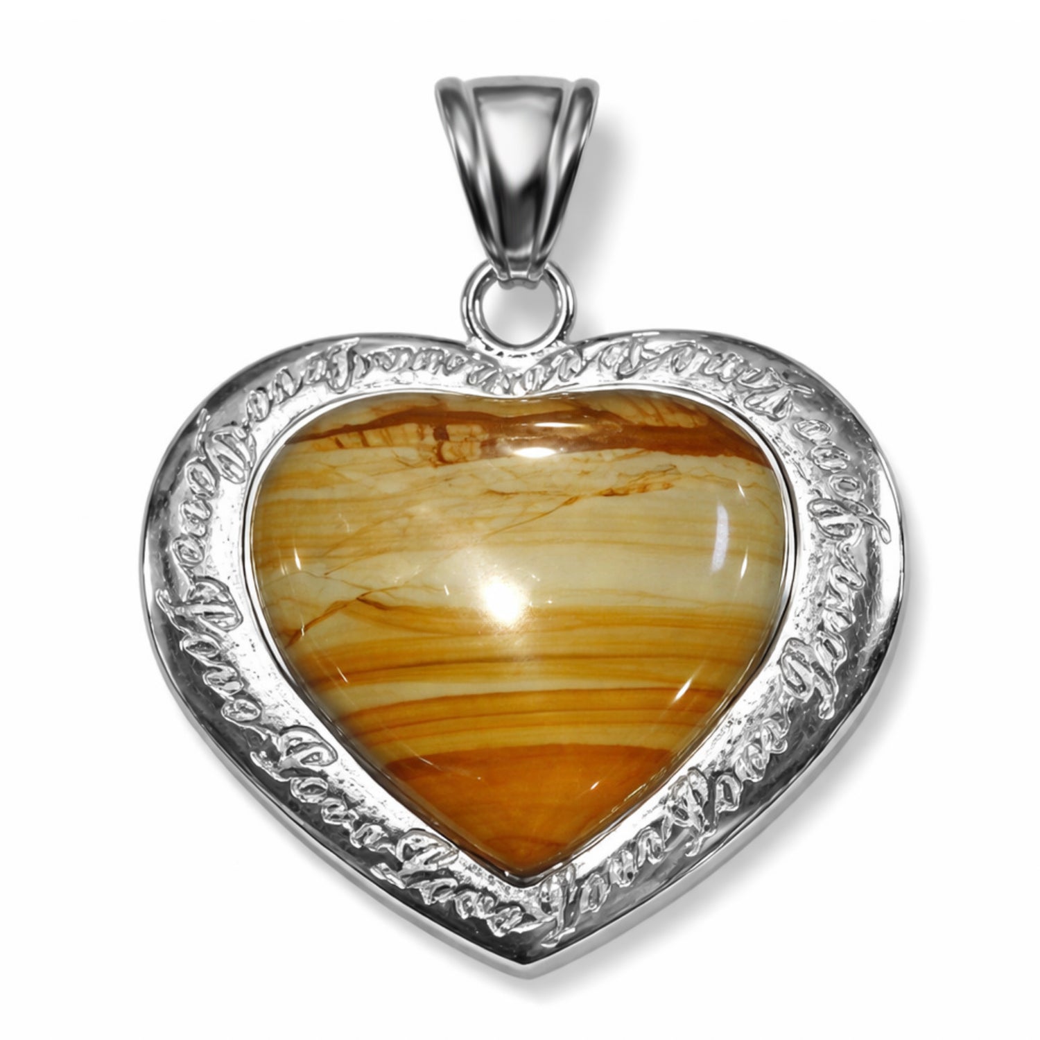 Malerischer Jaspis Anhänger ca. 35.00 ct