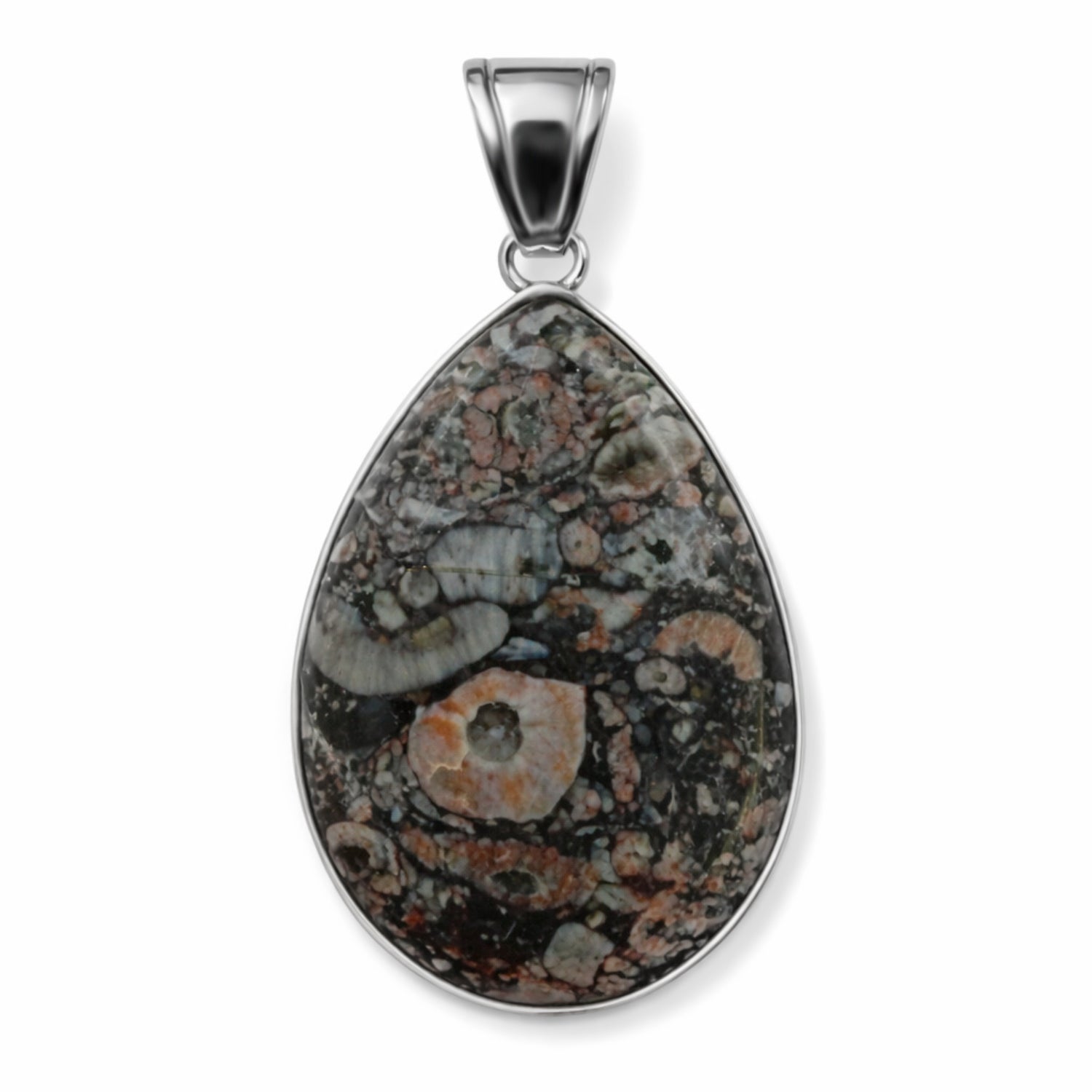 Fossiler Jaspis
 Anhänger ca. 55,00 ct.