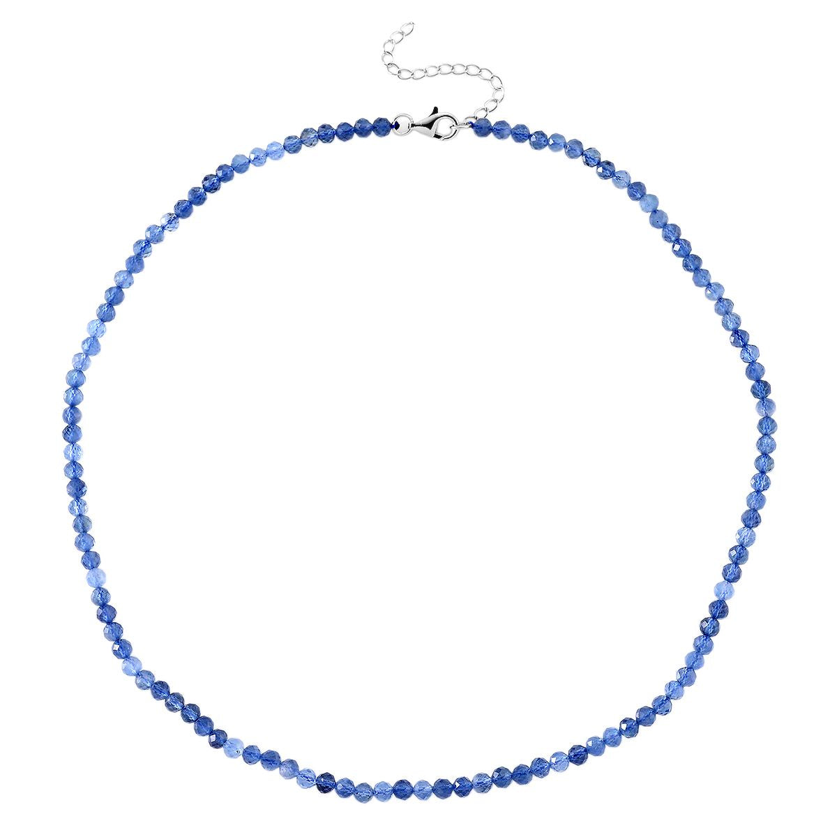 D'Joy Santamaria Aquamarin Halskette ca. 45 cm + 5 cm Extender, 925 Silber rhodiniert ca. 45,00 ct.