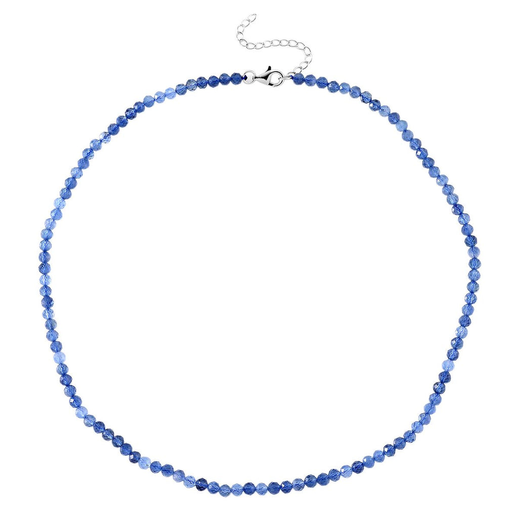 D'Joy Santamaria Aquamarin Halskette ca. 45 cm + 5 cm Extender, 925 Silber rhodiniert ca. 45,00 ct.