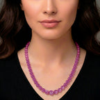 D'Joy Lila Lepidolith Halskette ca. 50 cm 925 Silber rhodiniert ca. 300,00 ct.