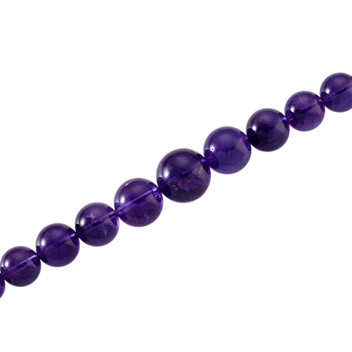 D'Joy AAA Afrikanischer Amethyst Halskette ca. 50 cm 925 Silber rhodiniert ca. 350.00 ct