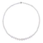 D'Joy AAA Regenbogen Mondstein Halskette ca. 50 cm 925 Silber rhodiniert ca. 140,00 ct.
