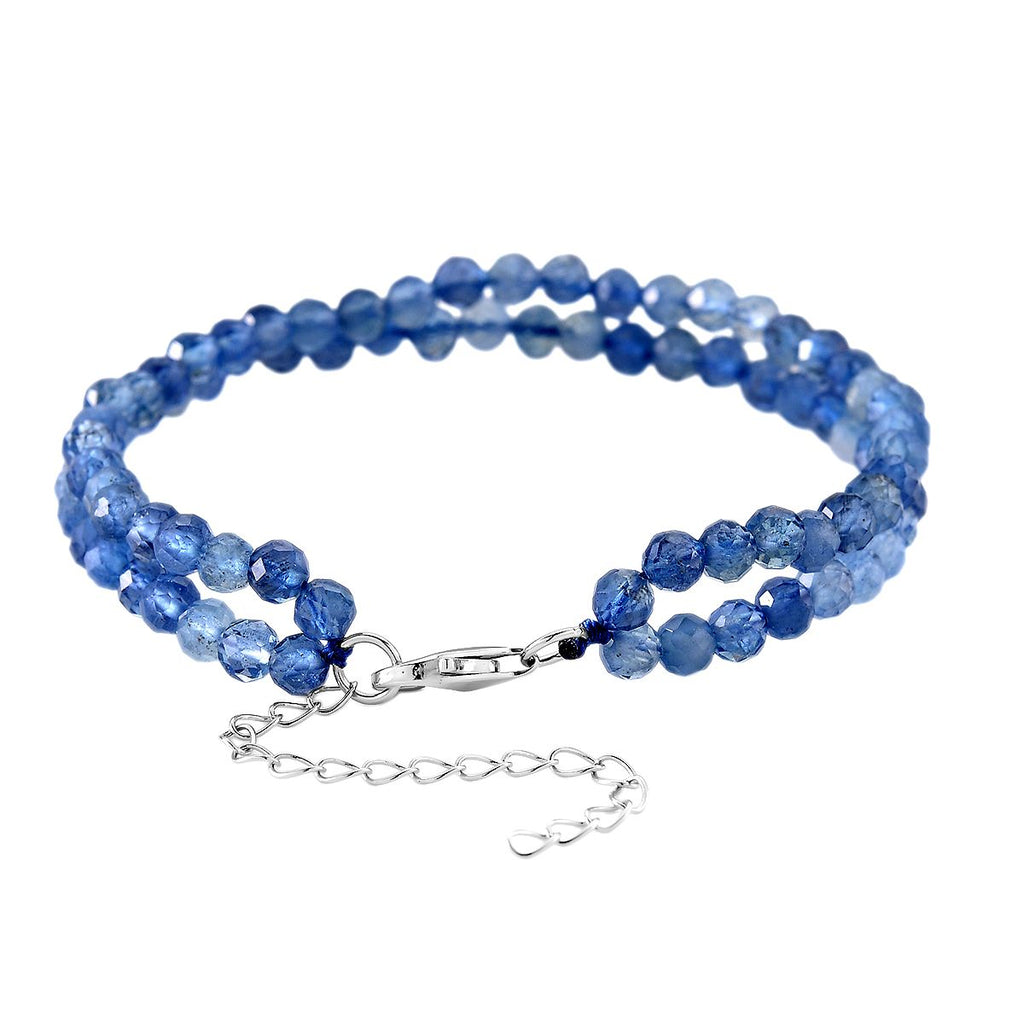 D'Joy Santamaria Aquamarin Armband ca. 18 cm + 5 cm Extender, 925 Silber rhodiniert ca. 30,00 ct.