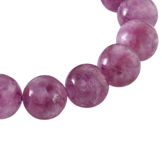 Lila Lepidolith Armband Flexibles (ca. 18-19 cm) ca. 240,00 ct.
