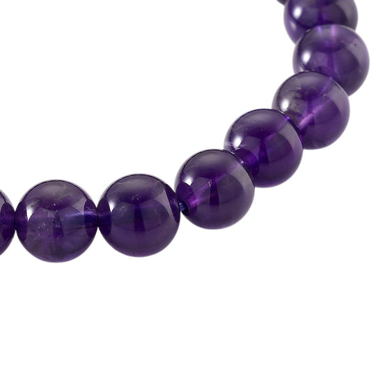 AAA Afrikanischer Amethyst Armband Flexibles (ca. 18-19 cm) ca. 90,00 ct.