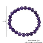 AAA Afrikanischer Amethyst Armband Flexibles (ca. 18-19 cm) ca. 90,00 ct.