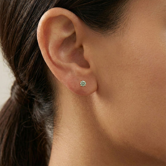 D'Joy Blauer Moissanit Ohrringe 925 Silber rhodiniert ca. 0.60 ct