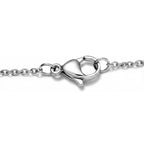 D'Joy Moissanit Halskette ca. 45 cm 925 Silber platiniert, 316L Edelstahl Kette ca. 1.22 ct