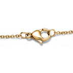D'Joy Moissanit Halskette ca. 45 cm 925 Silber vergoldet, 316L Edelstahl Kette ca. 1.22 ct