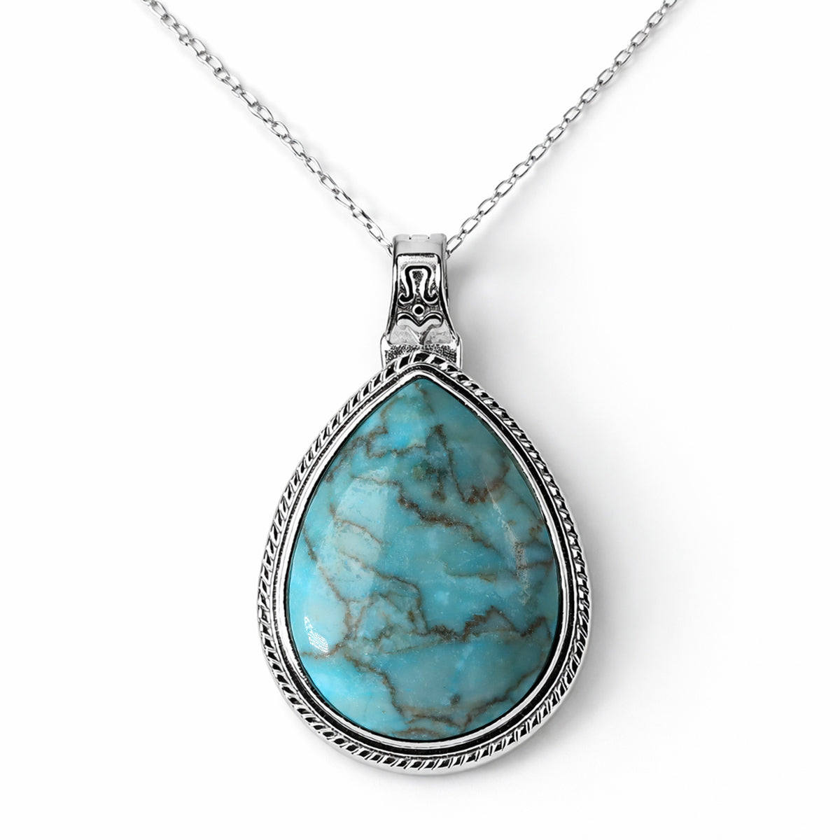 Blaues Türkis Anhänger ca. 60.00 ct