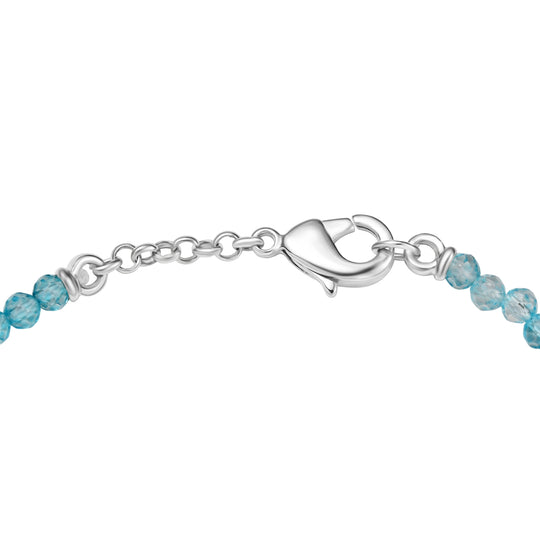EVER TRUE AAA Labradorit, Apatit Armband ca. 19 cm Nickelfreies Messing Zweifarbige Beschichtung ca. 20.05 ct