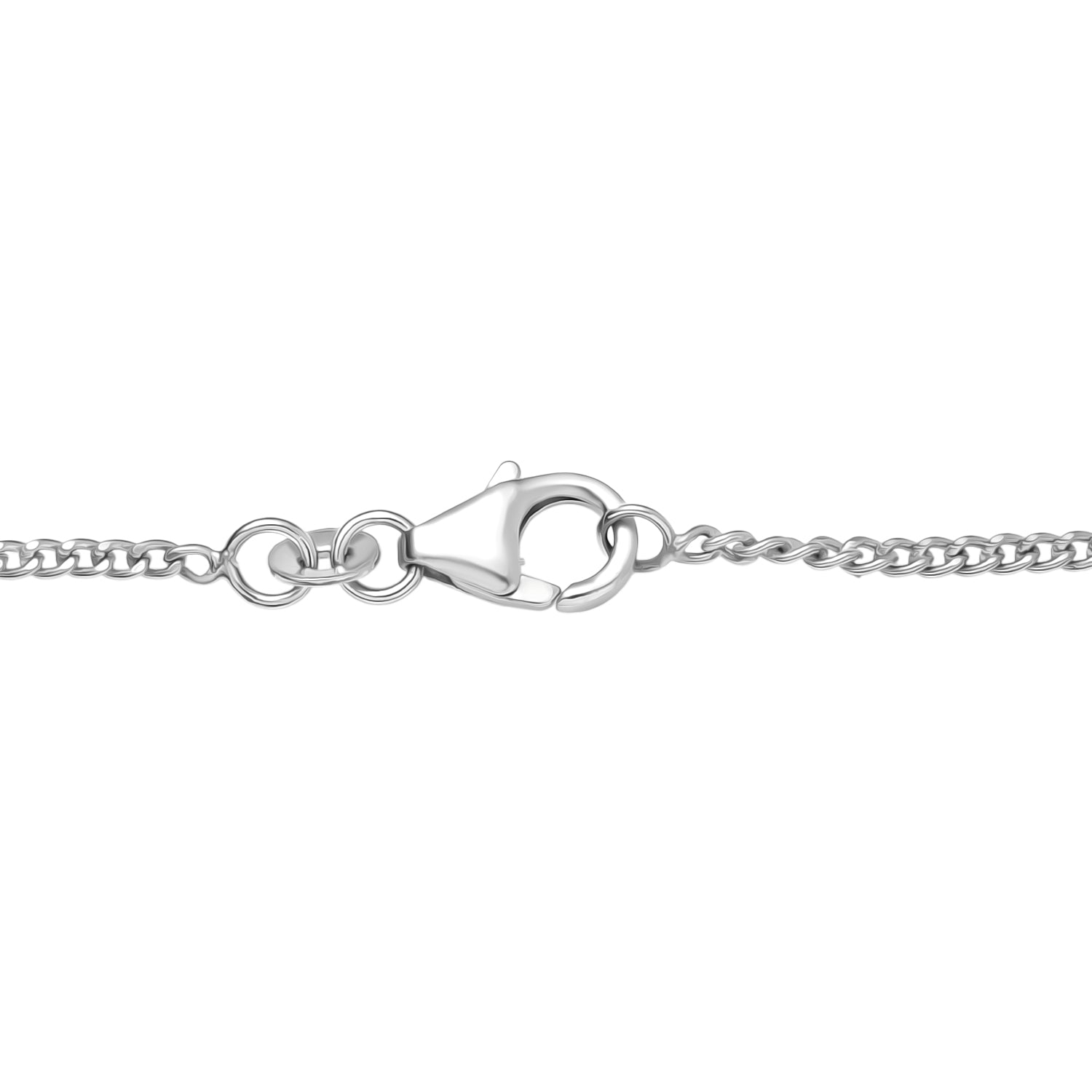 D'Joy London Blau Topas Halskette ca. 45 cm 925 Silber rhodiniert ca. 14,68 ct.