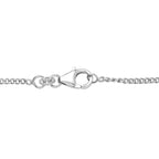D'Joy London Blau Topas Halskette ca. 45 cm 925 Silber rhodiniert ca. 14,68 ct.