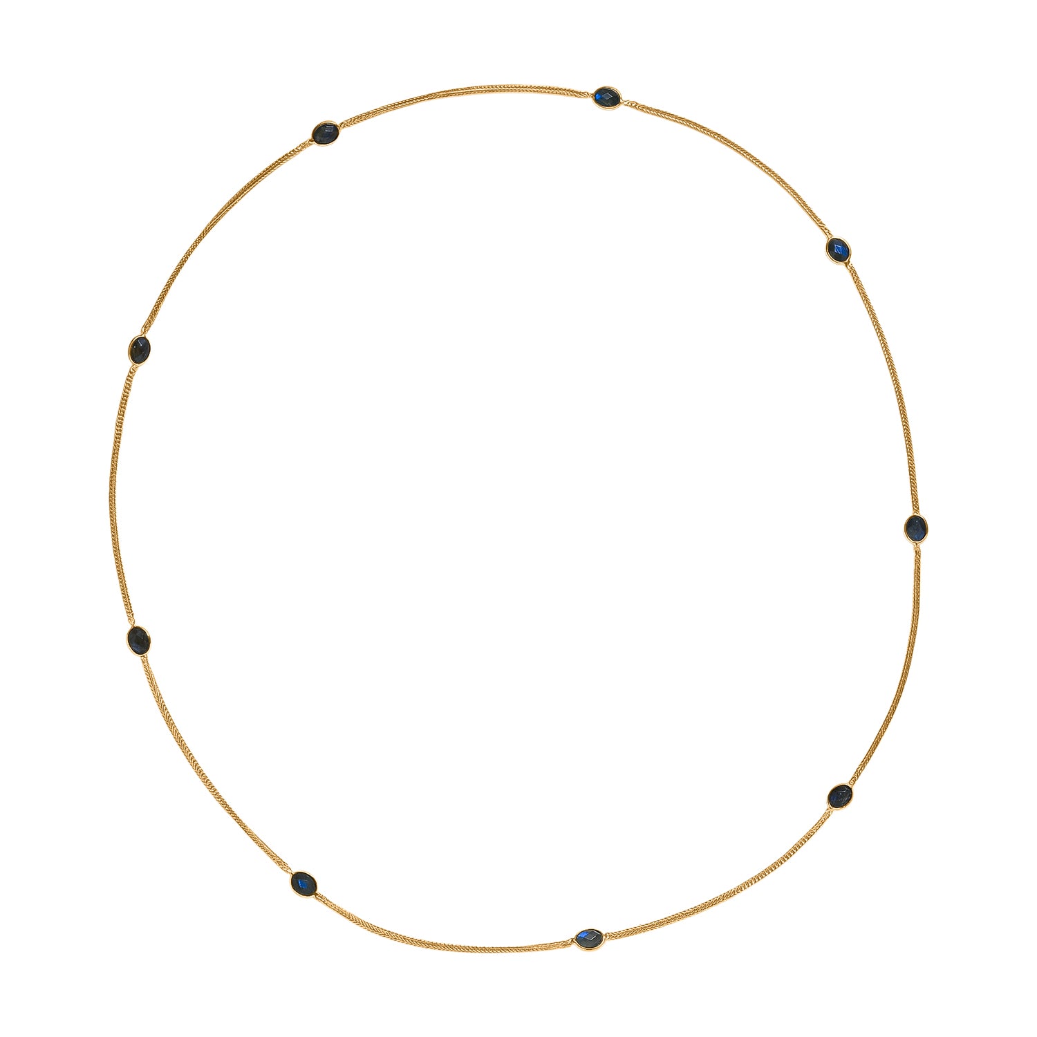 EVER TRUE Labradorit Halskette ca. 75 cm Nickelfreies Messing ca. 11.70 ct