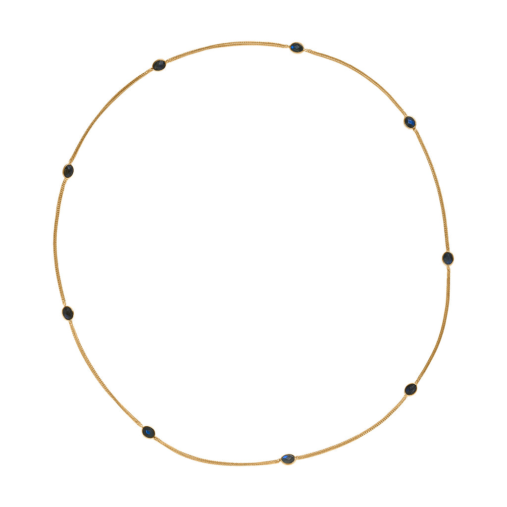 EVER TRUE Labradorit Halskette ca. 75 cm Nickelfreies Messing ca. 11.70 ct