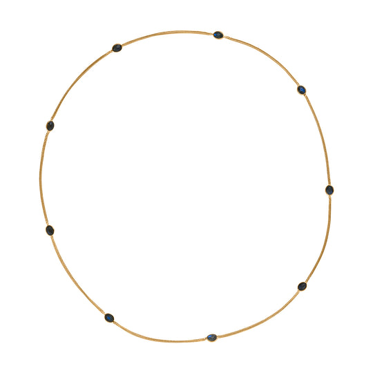 EVER TRUE Labradorit Halskette ca. 75 cm Nickelfreies Messing ca. 11.70 ct
