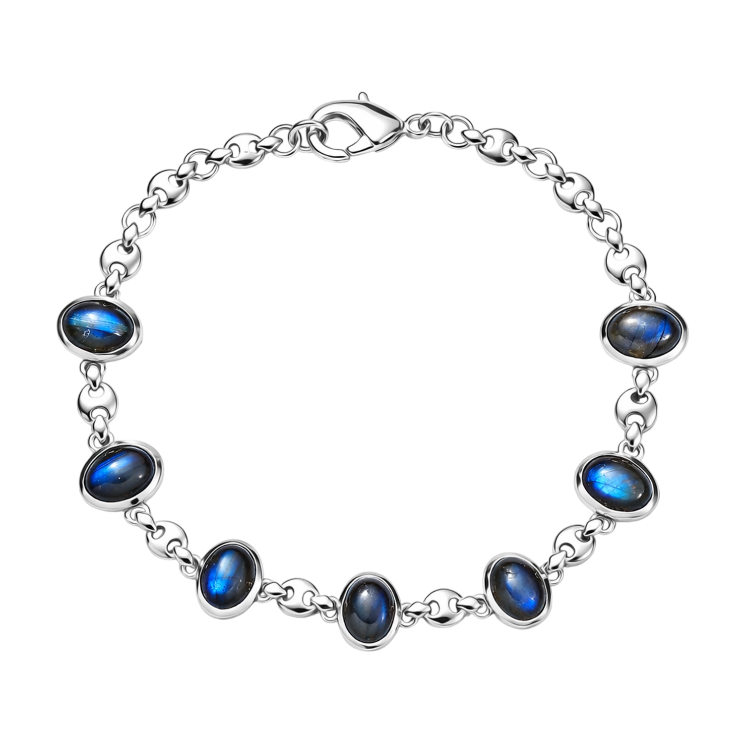 EVER TRUE AAA Labradorit Armband ca. 19 cm Nickelfreies Messing ca. 10.81 ct