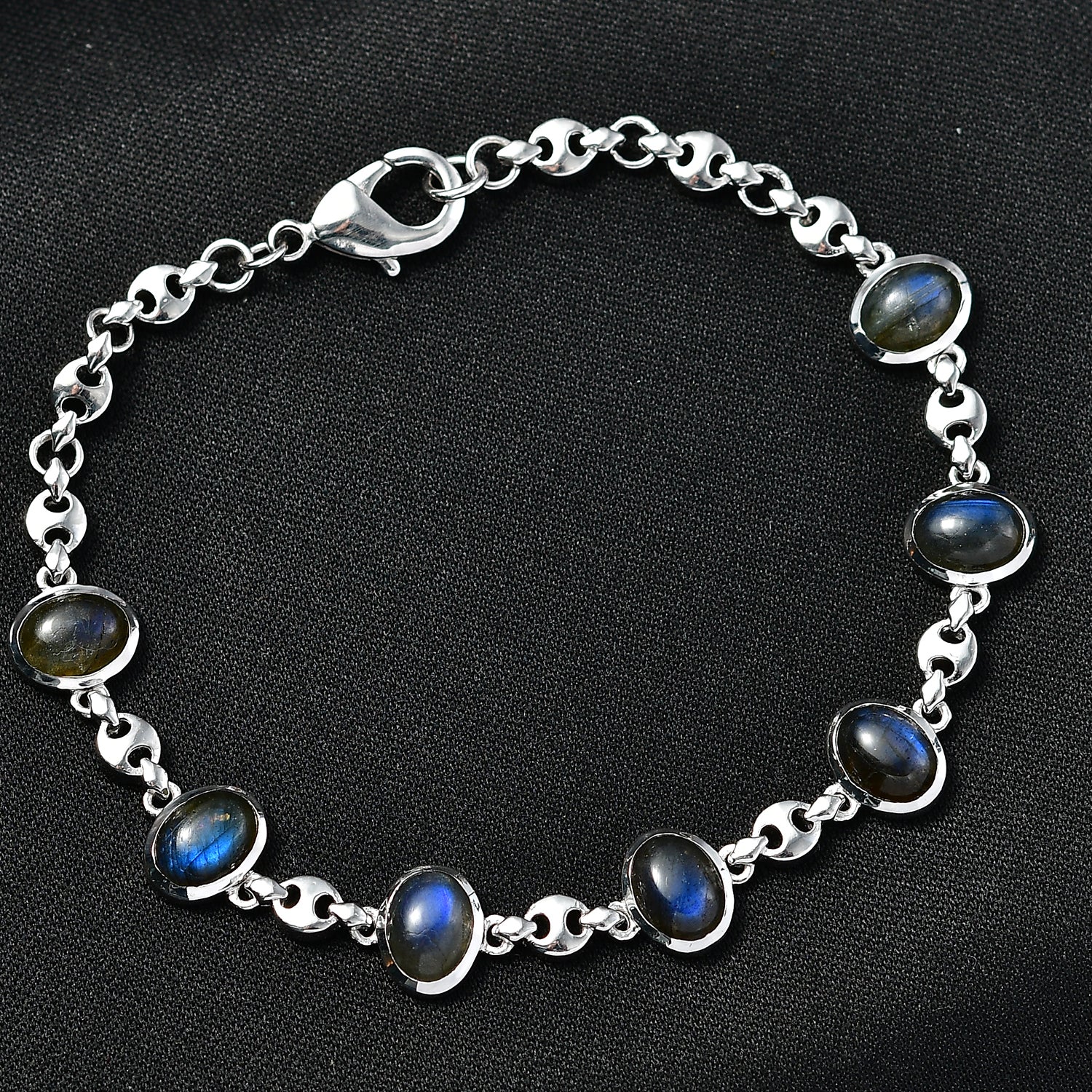 EVER TRUE AAA Labradorit Armband ca. 19 cm Nickelfreies Messing ca. 10.81 ct