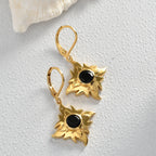 EVER TRUE AA Natürlich Schwarzer Obsidian Ohrringe Nickelfreies Messing ca. 1.47 ct