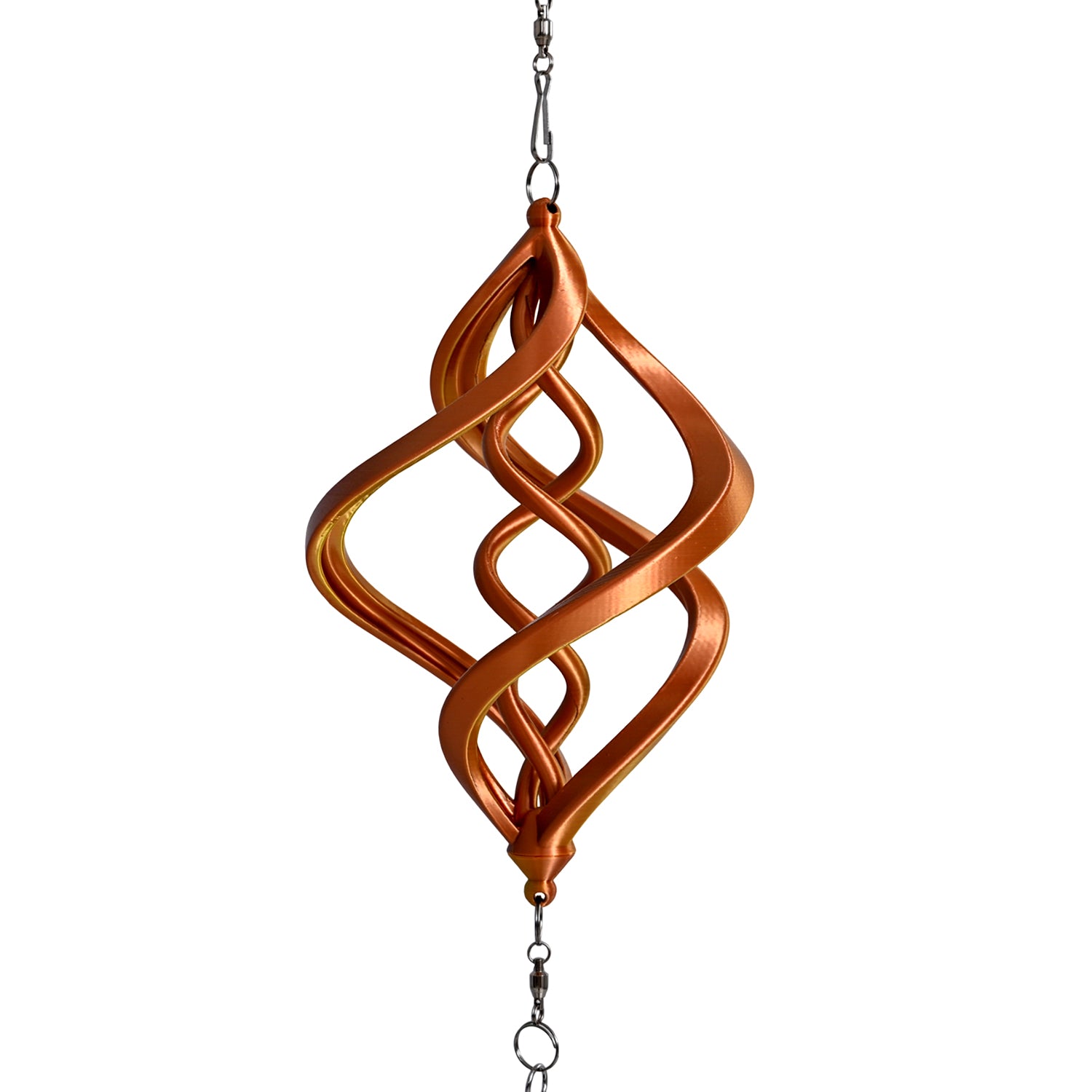 3D Windspiel, Aluminium, 10.3 x 10.3 x 61 cm, Mehrfarbig