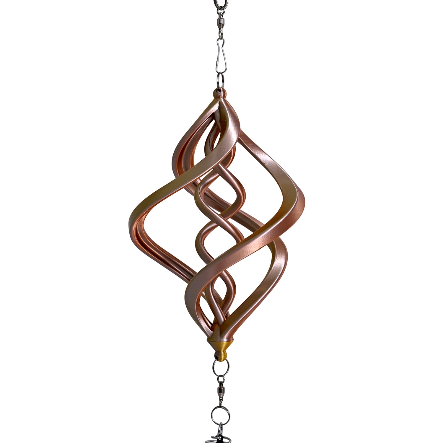 3D Windspiel, Aluminium, 10.3 x 10.3 x 61 cm, Mehrfarbig